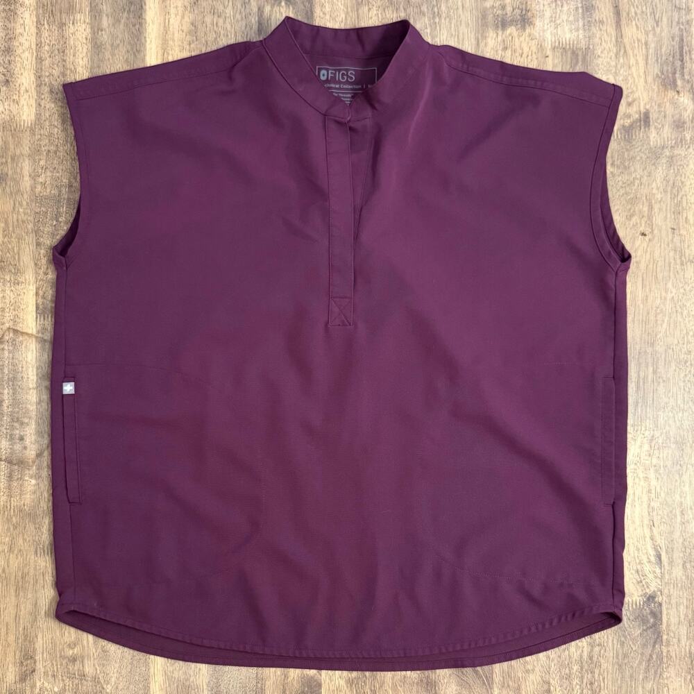 FIGS Rafaela Oversized Scrub Top Short Sleeve Medical Purple Women’s Medium - Picture 7 of 8
